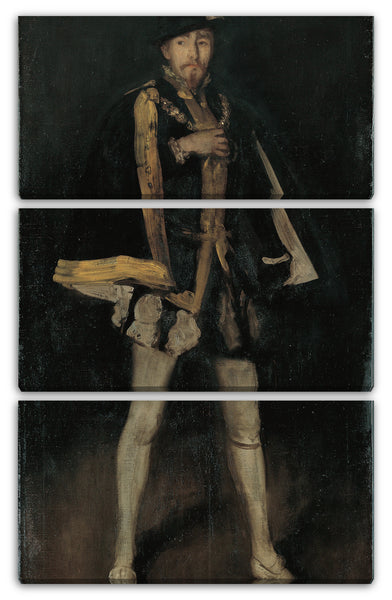 Leinwandbild James McNeill Whistler - Arrangement in Schwarz, Nr. 3: Sir Henry Irving als Philipp II. Von Spanien