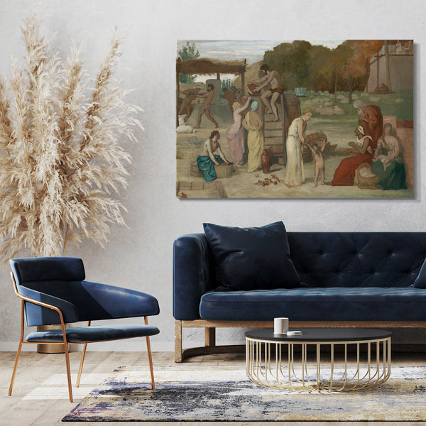 Top-Angebot Kunstdruck Pierre Puvis de Chavannes - Apfelwein Leinwand auf Keilrahmen gespannt