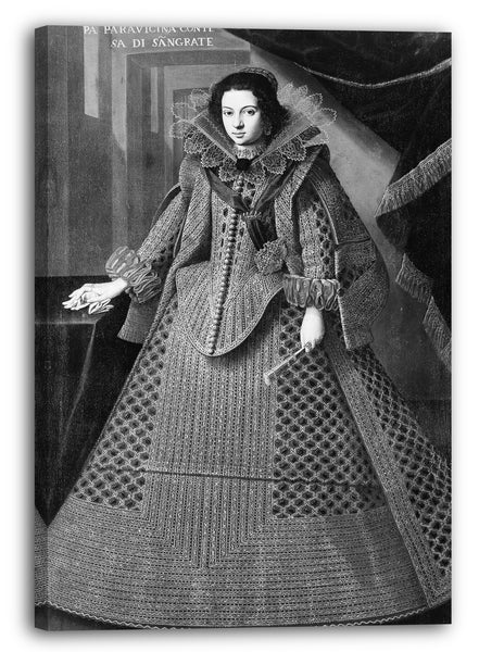 Top-Angebot Kunstdruck Spanisch - Doña Marianna Stampa Parravicina (geb. 1612), Condesa di Segrate Leinwand auf Keilrahmen gespannt