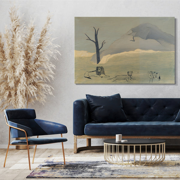 Top-Angebot Kunstdruck Horaz Pippin - Heiliger Berg IV Leinwand auf Keilrahmen gespannt