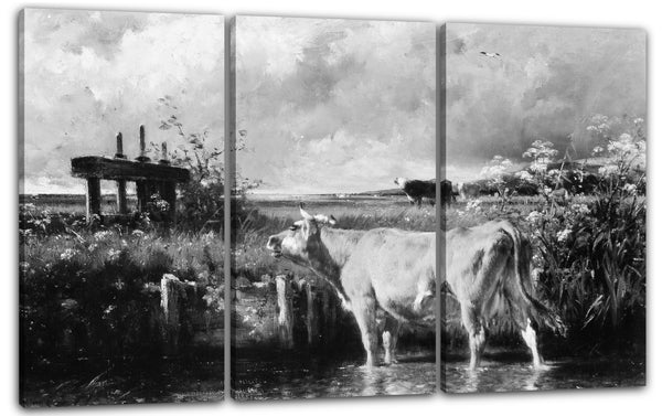 Leinwandbild Emile van Marcke - Das Schleusentor
