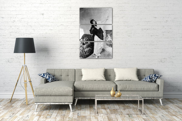 Top-Angebot Kunstdruck Gabriel Max - Das letzte Zeichen: Ein christlicher Märtyrer Leinwand auf Keilrahmen gespannt
