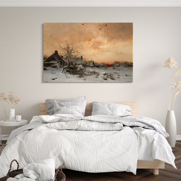 Top-Angebot Kunstdruck Léon-Germain Pelouse - Januar: Cernay, in der Nähe von Rambouillet Leinwand auf Keilrahmen gespannt