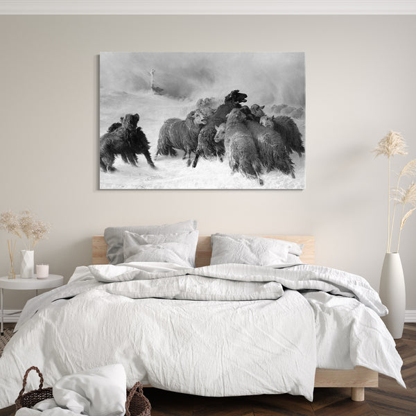 Top-Angebot Kunstdruck August Friedrich Albrecht Schenck - Verloren: Souvenir der Auvergne Leinwand auf Keilrahmen gespannt