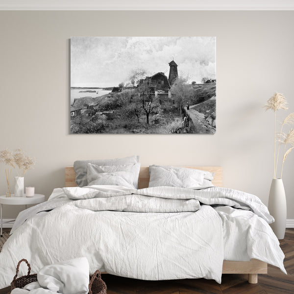 Top-Angebot Kunstdruck Alfred Wahlberg - Ein Tag im Oktober, in der Nähe von Waxholm, Schweden Leinwand auf Keilrahmen gespannt