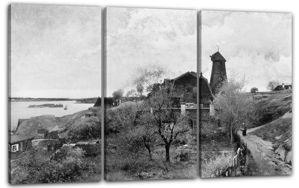 Leinwandbild Alfred Wahlberg - Ein Tag im Oktober, in der Nähe von Waxholm, Schweden