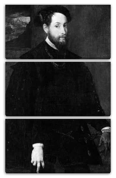 Leinwandbild Lambert Sustris - Portrait eines Mannes