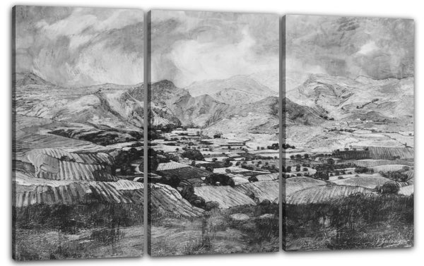 Leinwandbild Ignacio Zuloaga - Berge von Calatayud