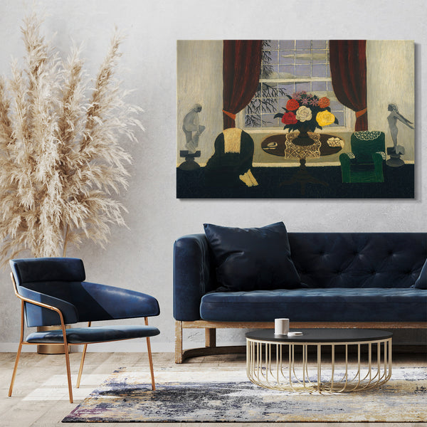 Top-Angebot Kunstdruck Horaz Pippin - Viktorianisches Interieur I Leinwand auf Keilrahmen gespannt