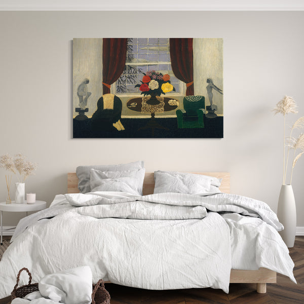 Top-Angebot Kunstdruck Horaz Pippin - Viktorianisches Interieur I Leinwand auf Keilrahmen gespannt