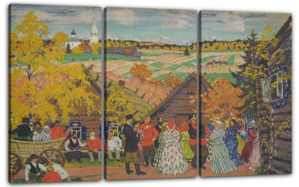 Leinwandbild Boris Michailowitsch Kustodiew - Dorffest