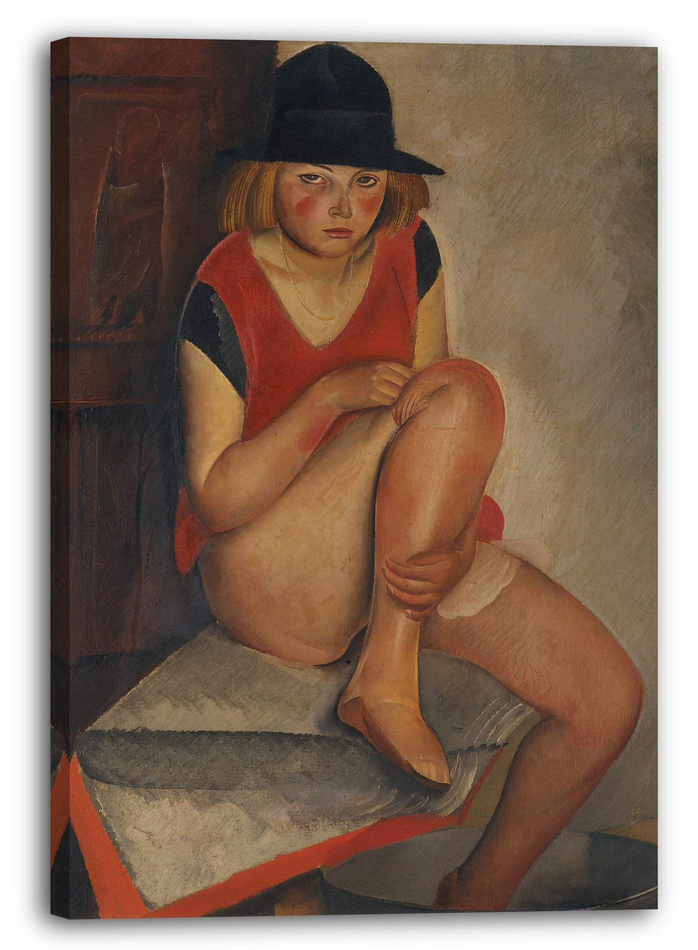 Top-Angebot Kunstdruck Boris Grigoriew - Das Model Leinwand auf Keilrahmen gespannt