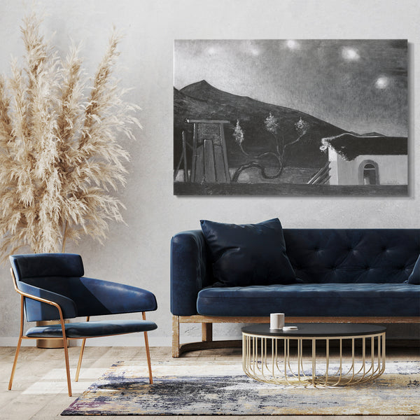 Top-Angebot Kunstdruck Joseph Stella - Nocturne Leinwand auf Keilrahmen gespannt