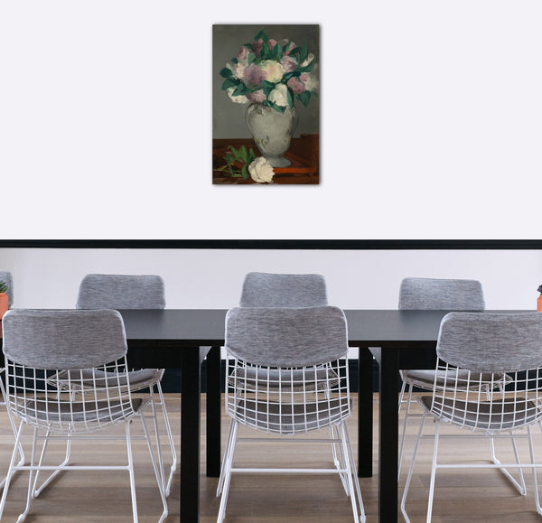Top-Angebot Kunstdruck Edouard Manet - Pfingstrosen Leinwand auf Keilrahmen gespannt