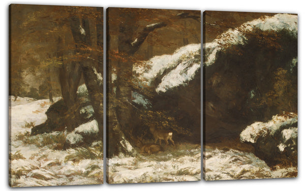 Leinwandbild Gustave Courbet - Das Reh