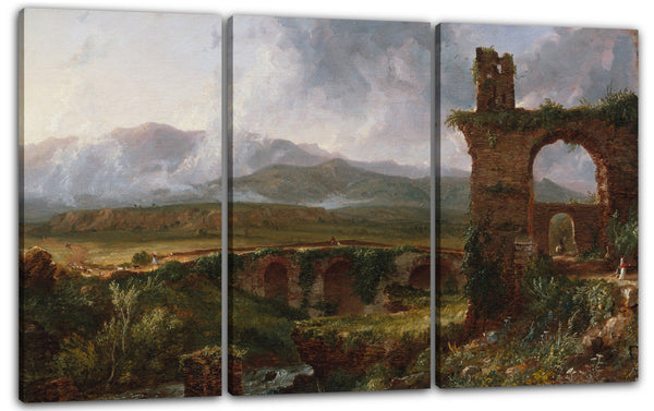 Leinwandbild Thomas Cole - Ein Blick in der Nähe von Tivoli (Morgen)
