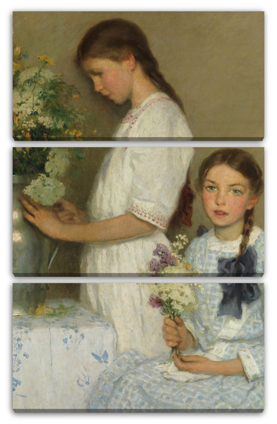 Leinwandbild F. Luis Mora - Feldblumen