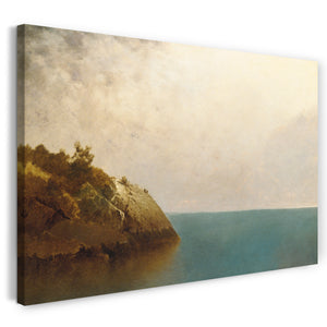 Top-Angebot Kunstdruck John Frederick Kensett - Ein nebeliger Himmel Leinwand auf Keilrahmen gespannt