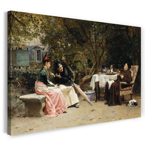 Top-Angebot Kunstdruck Jean-Georges Vibert - Der Rüfel Leinwand auf Keilrahmen gespannt