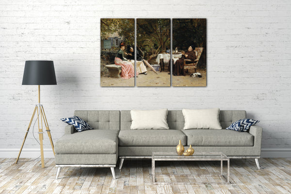 Top-Angebot Kunstdruck Jean-Georges Vibert - Der Rüfel Leinwand auf Keilrahmen gespannt