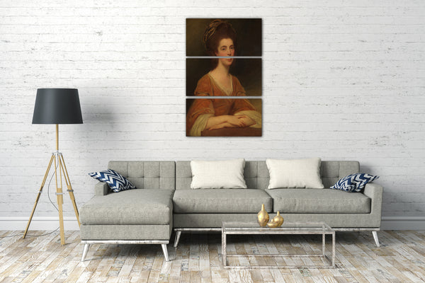 Top-Angebot Kunstdruck George Romney - Frau Charles Frederick (Martha Rigden, gestorben 1794) Leinwand auf Keilrahmen gespannt
