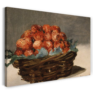 Top-Angebot Kunstdruck Edouard Manet - Erdbeeren Leinwand auf Keilrahmen gespannt