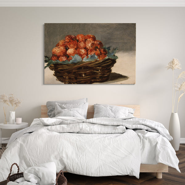 Top-Angebot Kunstdruck Edouard Manet - Erdbeeren Leinwand auf Keilrahmen gespannt