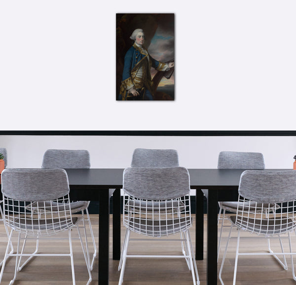 Top-Angebot Kunstdruck Francis Cotes - Admiral Harry Paulet (1719 / 20-1794), sechster Herzog von Bolton Leinwand auf Keilrahmen gespannt