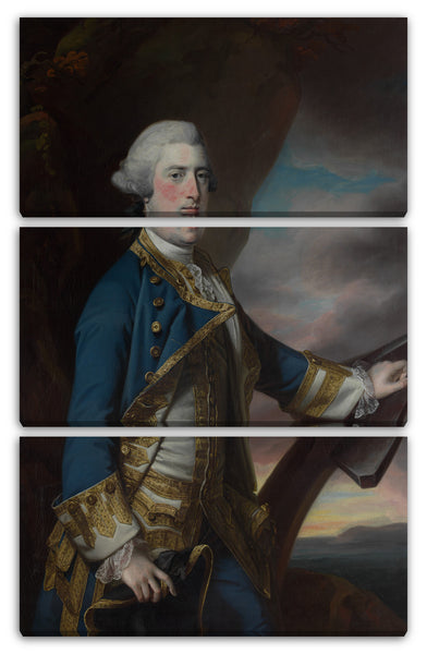 Leinwandbild Francis Cotes - Admiral Harry Paulet (1719 / 20-1794), sechster Herzog von Bolton