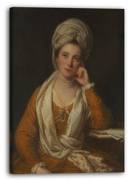 Top-Angebot Kunstdruck Sir Joshua Reynolds - Mrs. Horton, später Viscountess Maynard (gest. 1814/15) Leinwand auf Keilrahmen gespannt