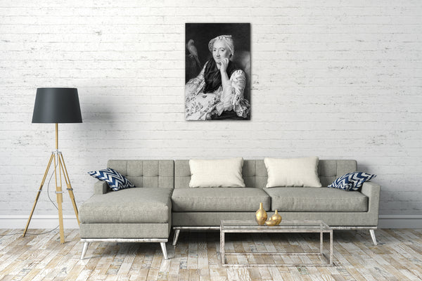 Top-Angebot Kunstdruck Johann Nikolaus Grooth - Porträt einer Frau Leinwand auf Keilrahmen gespannt