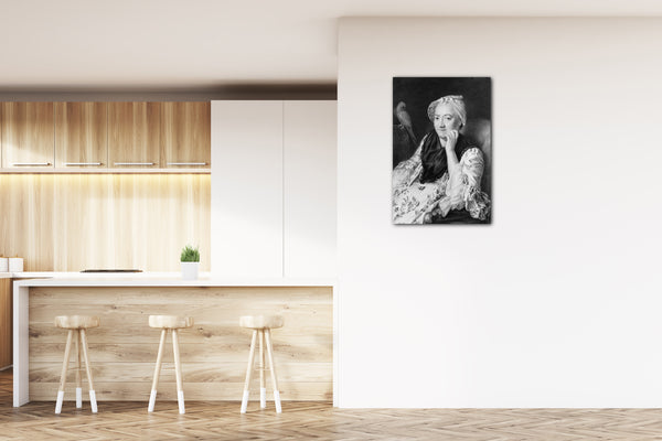 Top-Angebot Kunstdruck Johann Nikolaus Grooth - Porträt einer Frau Leinwand auf Keilrahmen gespannt