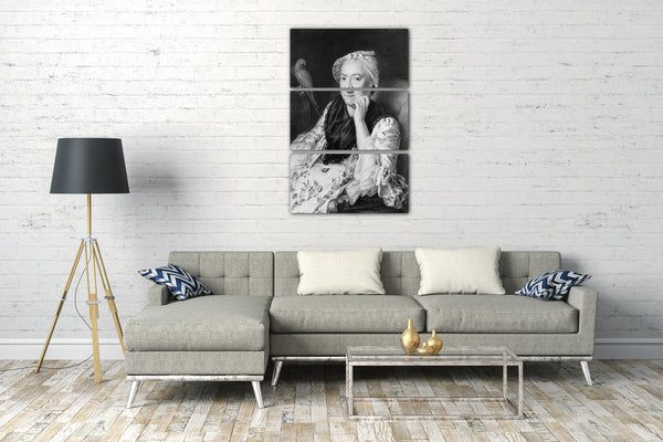 Top-Angebot Kunstdruck Johann Nikolaus Grooth - Porträt einer Frau Leinwand auf Keilrahmen gespannt
