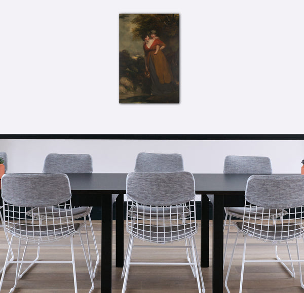 Top-Angebot Kunstdruck John Hoppner - Mrs. Richard Brinsley Sheridan (Hester Jane Ogle, 1775 / 76-1817) und ihr Sohn (Charles Brinsley Sheridan, 1796-1843) Leinwand auf Keilrahmen gespannt