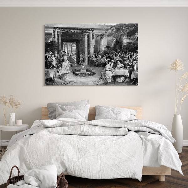 Top-Angebot Kunstdruck Raimundo de Madrazo und Garreta - Maskenball im Ritz Hotel, Paris Leinwand auf Keilrahmen gespannt