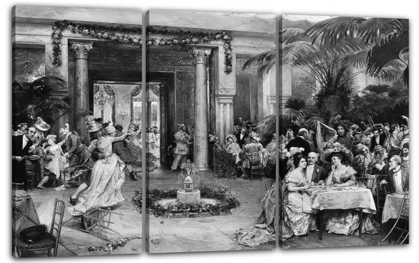 Leinwandbild Raimundo de Madrazo und Garreta - Maskenball im Ritz Hotel, Paris