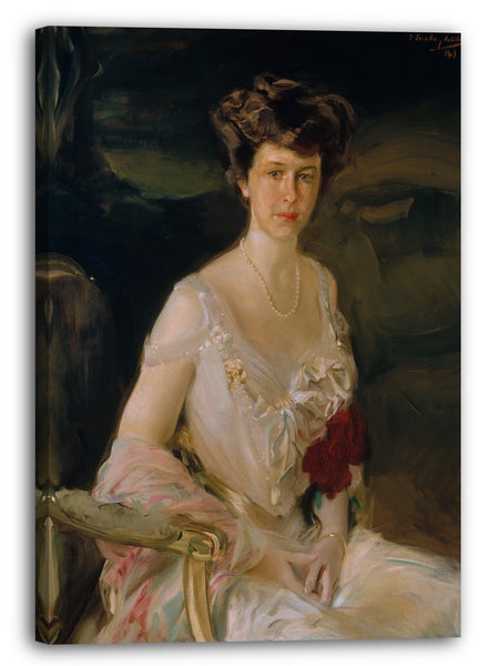 Top-Angebot Kunstdruck Joaquín Sorolla und Bastida - Mrs. Winthrop W. Aldrich (Harriet Alexander, 1888-1972) Leinwand auf Keilrahmen gespannt