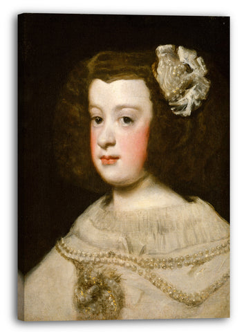 Top-Angebot Kunstdruck Werkstatt von Diego Rodríguez de Silva und Velázquez - María Teresa, Infantin von Spanien Leinwand auf Keilrahmen gespannt