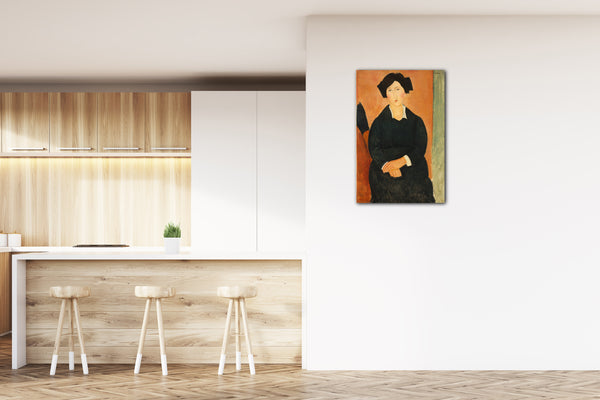 Top-Angebot Kunstdruck Amedeo Modigliani - Die italienische Frau Leinwand auf Keilrahmen gespannt