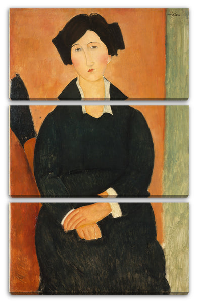Leinwandbild Amedeo Modigliani - Die italienische Frau