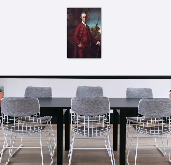 Top-Angebot Kunstdruck Henry Benbridge - Portrait eines Herrn Leinwand auf Keilrahmen gespannt