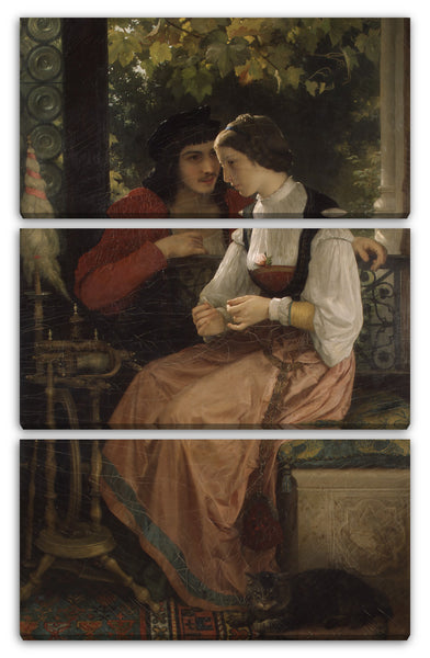 Leinwandbild William Bouguereau - Der Antrag