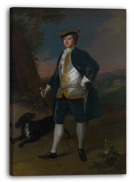 Top-Angebot Kunstdruck Enoch Seemann der Jüngere - Sir James Dashwood (1715-1779) Leinwand auf Keilrahmen gespannt