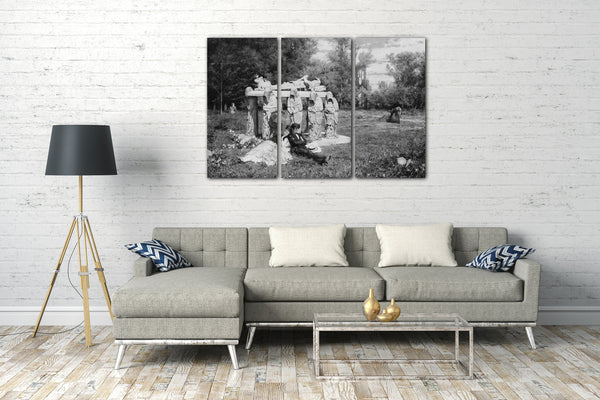 Top-Angebot Kunstdruck Charles-Edouard de Beaumont - In der Sonne Leinwand auf Keilrahmen gespannt