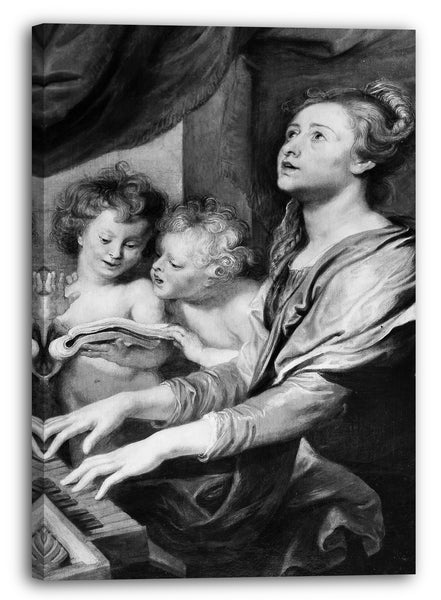 Leinwandbild Abraham van Diepenbeeck - Heilige Cecilia