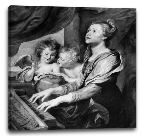 Leinwandbild Abraham van Diepenbeeck - Heilige Cecilia