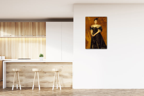 Top-Angebot Kunstdruck Carolus-Duran - Frau William Astor (Caroline Webster Schermerhorn, 1831-1908) Leinwand auf Keilrahmen gespannt