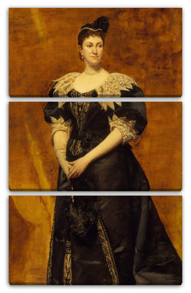 Leinwandbild Carolus-Duran - Frau William Astor (Caroline Webster Schermerhorn, 1831-1908)