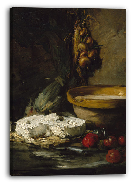 Leinwandbild Antoine Vollon - Stillleben mit Käse