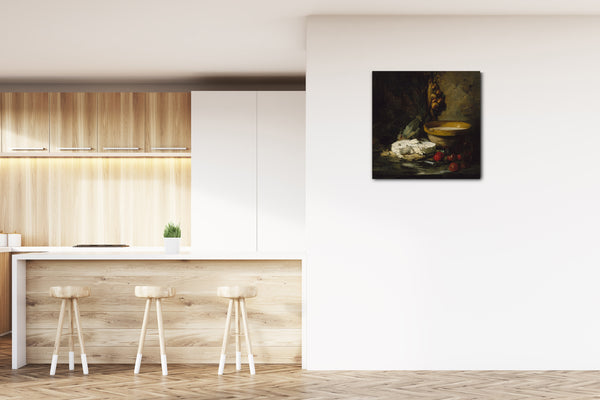 Leinwandbild Antoine Vollon - Stillleben mit Käse